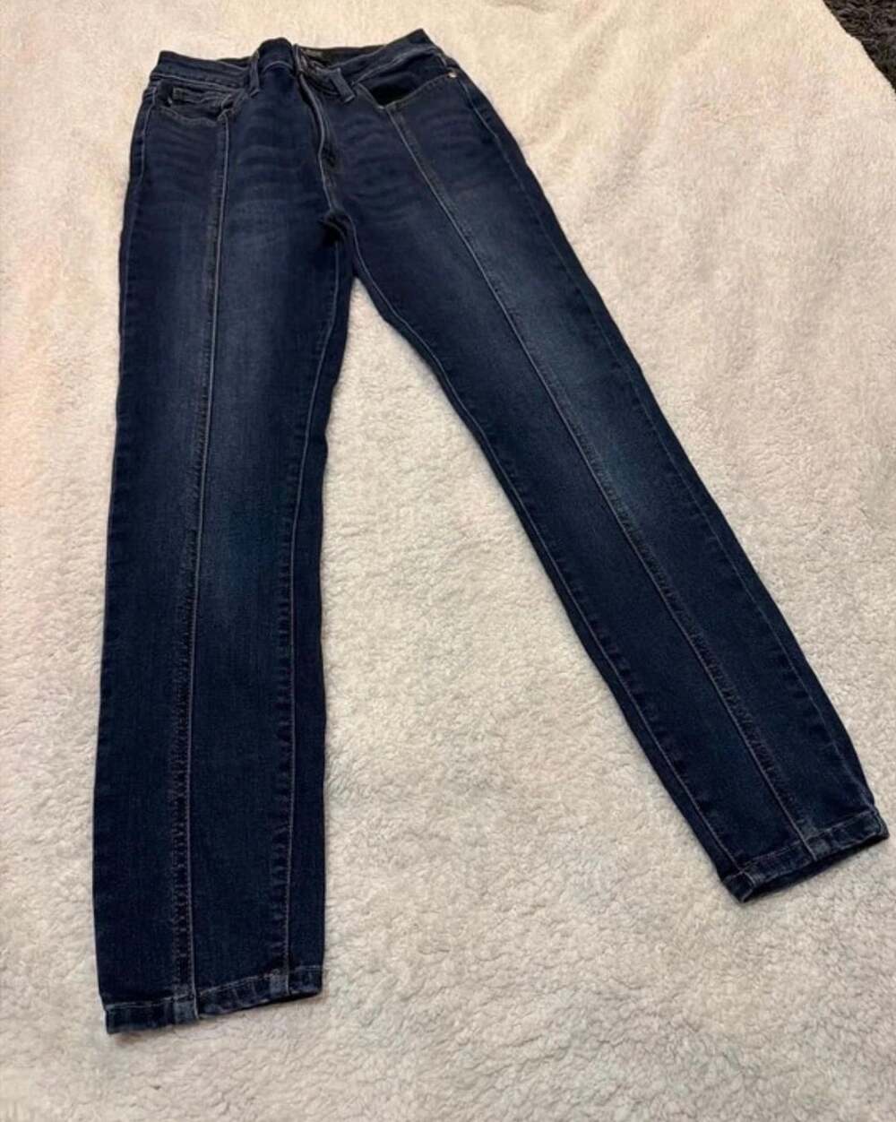 Judy Blue Skinny Fit Seamed Dark Wash Denim Jeans Style JB8863 Size 7/28